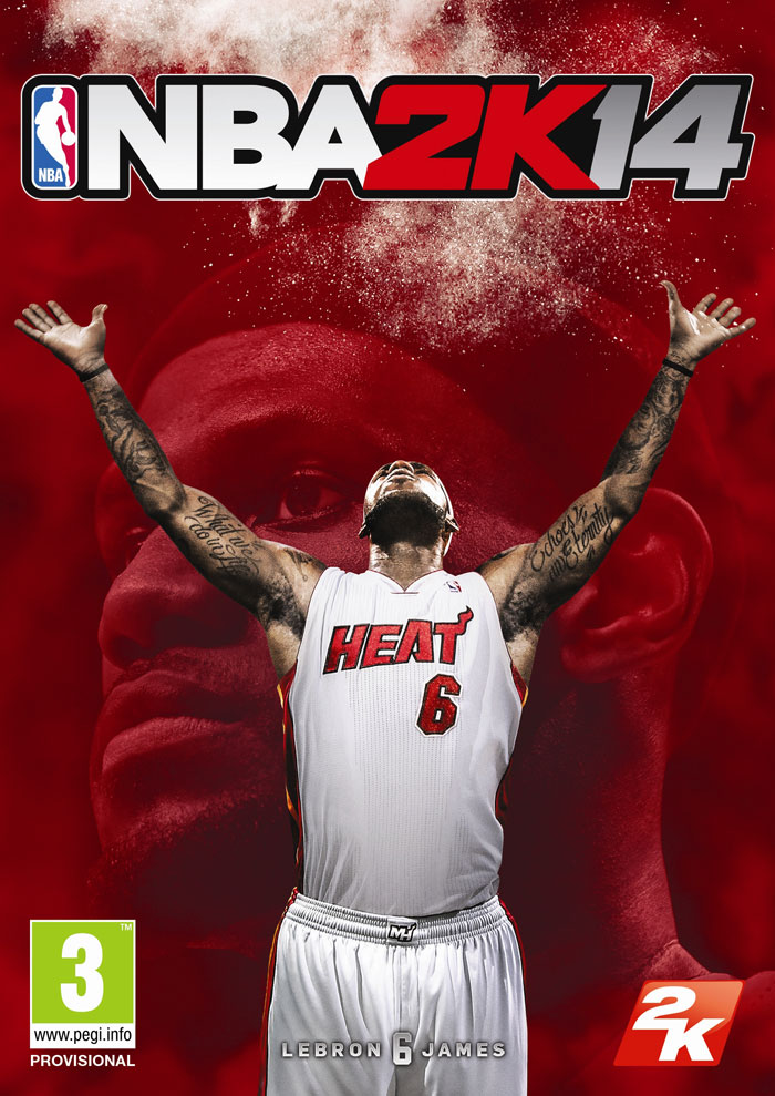 Portada con LeBron James para NBA 2K 14