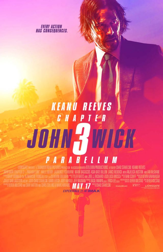 Pósters de cine de John Wick 3 Parabellum