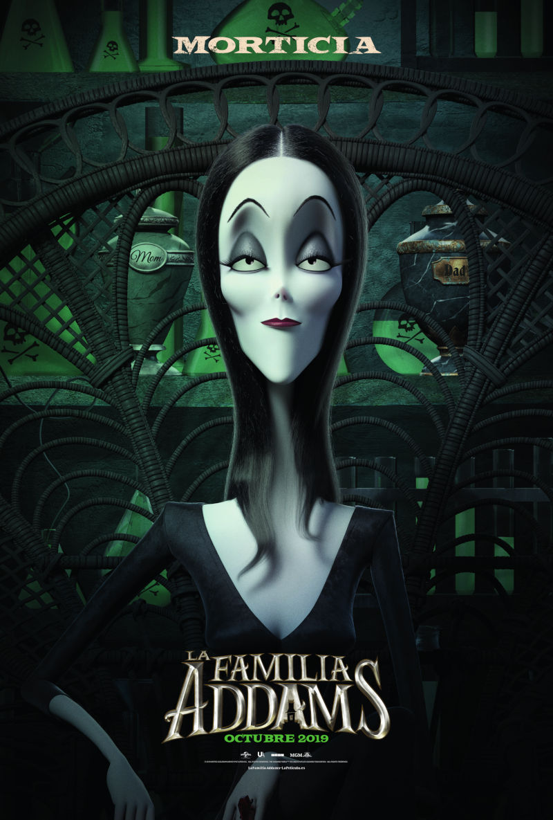 Carteles de personajes de La familia Addams