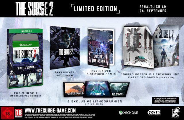 The Surge 2 - Ediciones Limitada, Premium y Banda Sonora